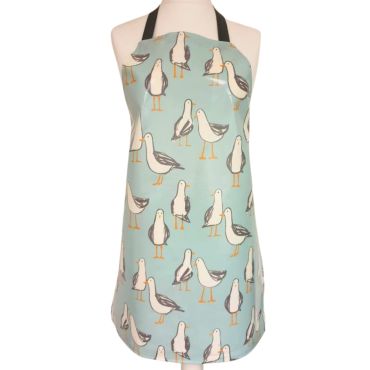Duck Egg Seagulls Oilcloth Adult Wipe Clean Apron