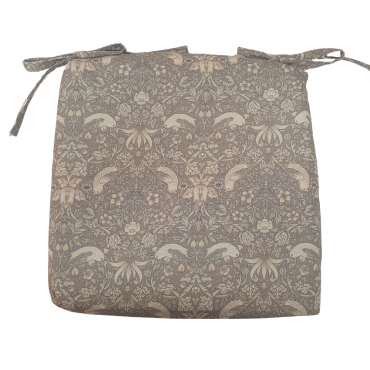 William Morris Strawberry Thief Natural Water Repellent Fabric Outdoor Seat Pad