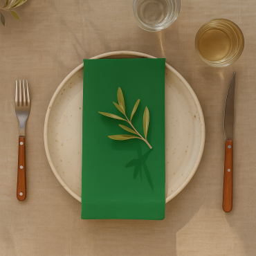Plain Apple 100% Fabric Napkin Set