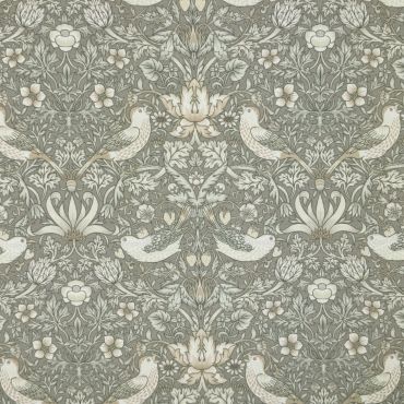 William Morris Strawberry Thief Natural Outdoor/Indoor Water Repellent Tablecloth 144cm Wide