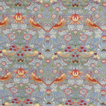  Crafting Quilting 100% Cotton Fabric William Morris Strawberry Thief Grey