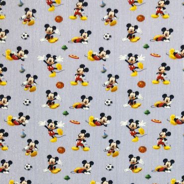Disney 100% Cotton Sport Mickey Mouse Crafting Dress Making Fabric