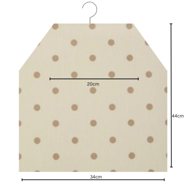Dotty Natural Polka Dot Oilcloth Peg Bag 