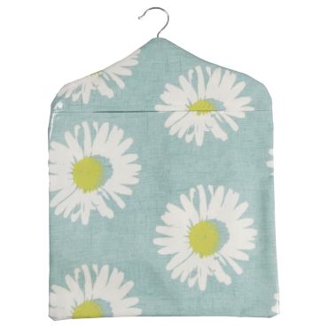 Duck Egg Capri Daisy Wipe Clean Oilcloth Peg Bag