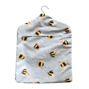 Duck Egg Honey Bees Wipe Clean Oilcloth Peg Bag