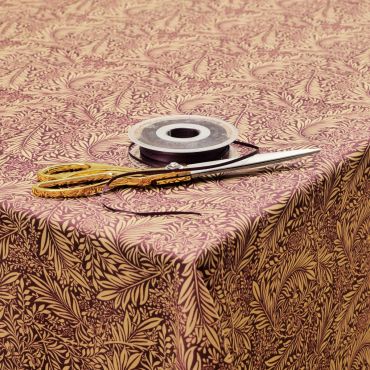 William Morris Larkspur Damson Cotton Tablecloth