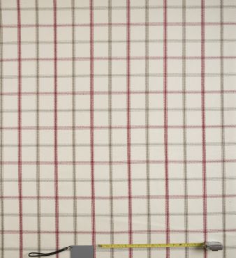 Lewis Cranberry Tartan Curtain and Upholstery Fabric