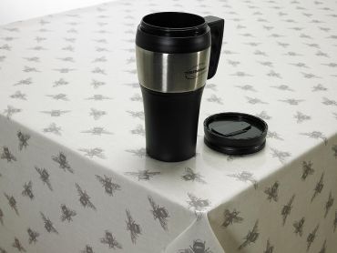 Natural Bees Oilcloth Tablecloth