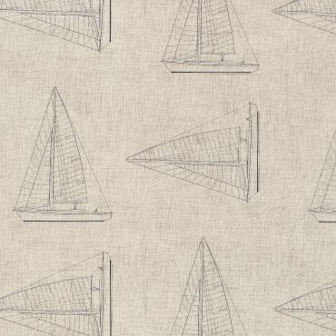 Natural Sailing Boats PVC Vinyl Wipe Clean Tablecloth