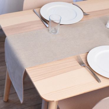 Plain Blush Pink Table Runner