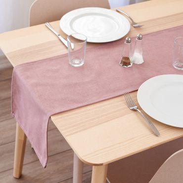 Plain Dusty Pink Fabric Table Runner-3 Sizes