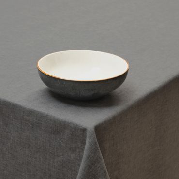 Plain Slate Grey Polycotton Fabric Tablecloth