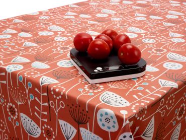 Bergen Burnt Orange Wipe Clean Tablecloth
