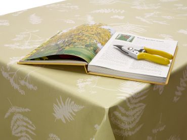 Sage Moorland Wipe Clean Oilcloth