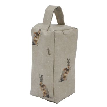 Hartley Hares Matte Oilcloth Door Stop - Unfilled