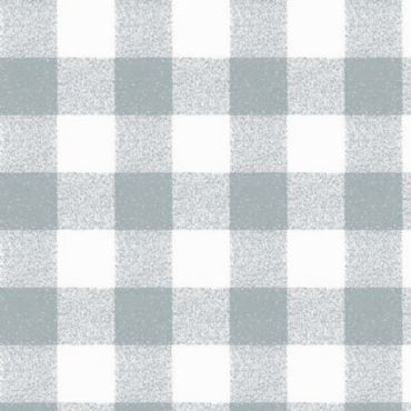Light Grey and White Gingham Check PVC Vinyl Wipe Clean Tablecloth