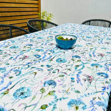 Montagna Pacific Water Repellent Floral Indoor/Outdoor Wipe Clean Tablecloth