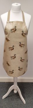 Natural Ducks/Mallards Oilcloth Adult or Child Wipe Clean Aprons