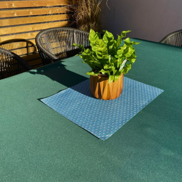 Plain Emerald Green Outdoor/Indoor Water Repellent Tablecloth 144cm Wide