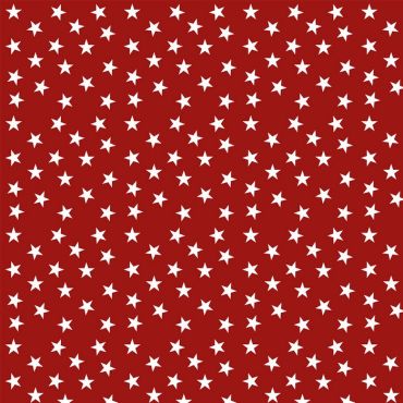 Red and White Little Random Star 100% Cotton Curtain Crafting Fabric