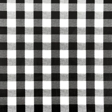 Black and White Gingham PVC Vinyl
