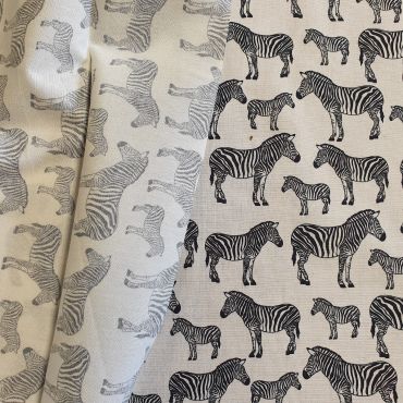 Red and White Stripe Cotton Fabric