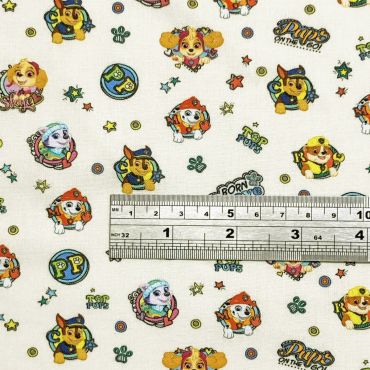 Disney 100% Cotton Paw Patrol Crafting Dress Making Fabric