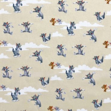 Disney 100% Cotton Tom and Jerry Crafting Dress Making Fabric