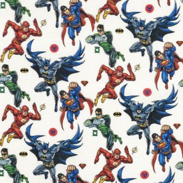 Disney 100% Cotton Justice League Crafting Dress Making Fabric