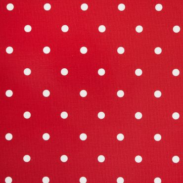 Dotty Multi Red Polka Dot Curtain and Upholstery Fabric