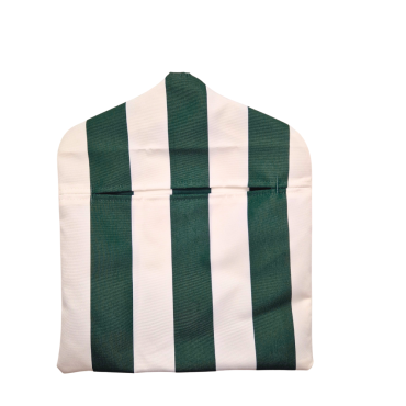 Green & White Stripe Outdoor Water Repellent Wipe Clean Peg Bag
