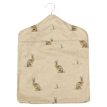 Hartley Hare Rabbits Wipe Clean Oilcloth Peg Bag 