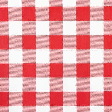Red and White Gingham PVC Vinyl Wipe Clean Tablecloth