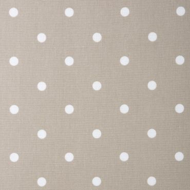 Dotty Taupe Polka Dot Oilcloth Wipe Clean Tablecloth
