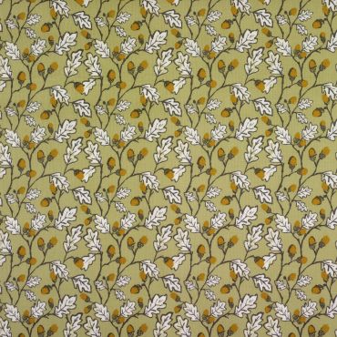 Sage Green Acorns Oilcloth Tablecloth