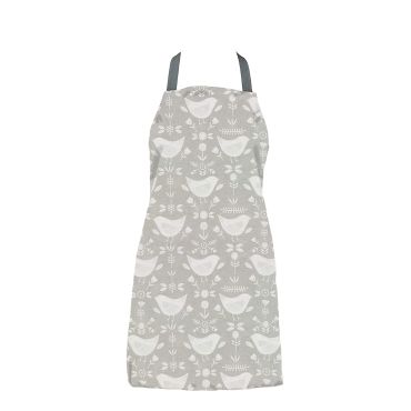 Narvik Grey Adult or Child Oilcloth Wipe Clean Apron