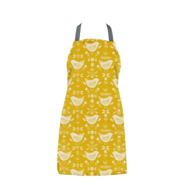 Narvik Ochre Yellow Adult or Child Oilcloth Wipe Clean Apron
