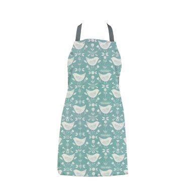 Narvik Duck Egg Oilcloth Apron