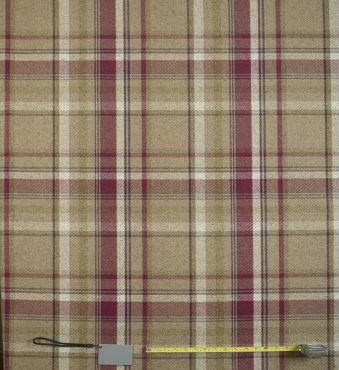 Skye Heather Tartan Curtain and Upholstery Fabric