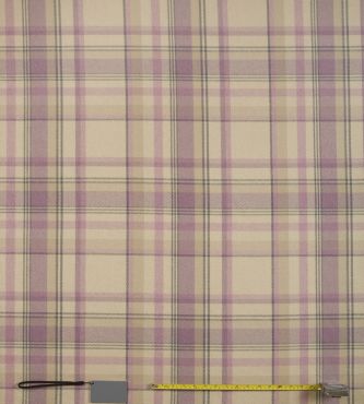 Skye Pink/Mauve Tartan Curtain and Upholstery Fabric