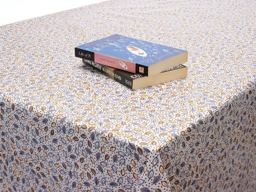 Natural Little Leaves Floral PVC Vinyl Wipe Clean Tablecloth