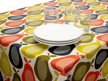 Orla Kiely Pears Wipe clean Tablecloth Oilcoth