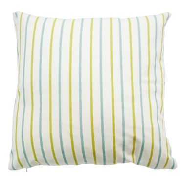 Walcott Green & Duck Egg Stripes Fabric Cushion Cover