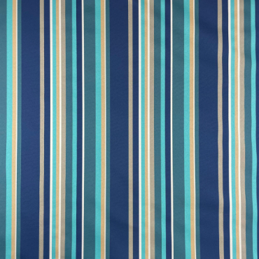 Outdoor Water Repellent Fabric Whitley Bay Blue Stripes Fabric