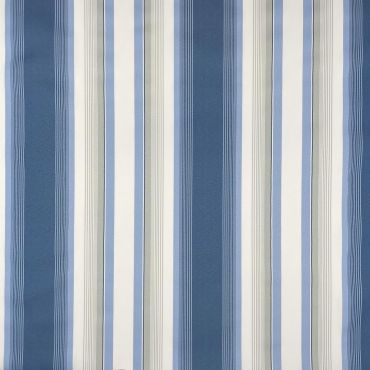 Outdoor Water Repellent Fabric Woolacombe Sky Blue Stripes Fabric