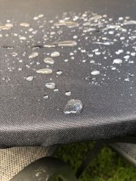 Plain Black Waterproof Outdoor Round Table Cover Protector with