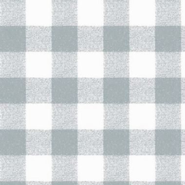 Light Grey and White Gingham Check PVC Vinyl Wipe Clean Tablecloth