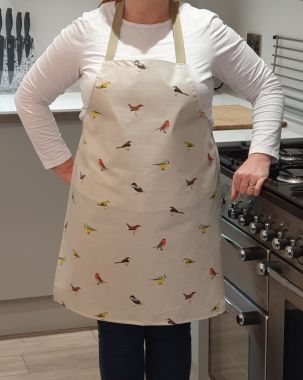 Natural Garden Birds Oilcloth Adult or Child Wipe Clean Aprons