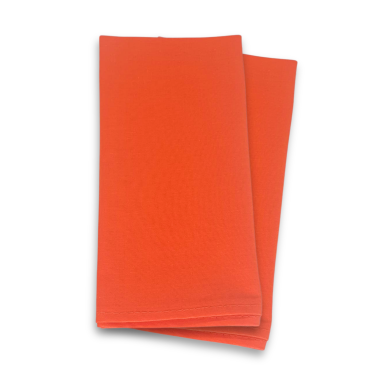 Plain Orange 100% Fabric Napkin Set