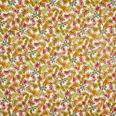 Autumn Botanic Leaves Matt Finish Wipe Clean Oilcloth Tablecloth